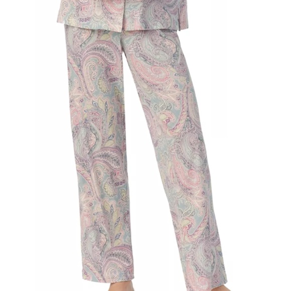 NWT Ralph Lauren Women's Paisley Long-Sleeve Top and Pajama Pants Set Size US XL - Picture 4 of 5